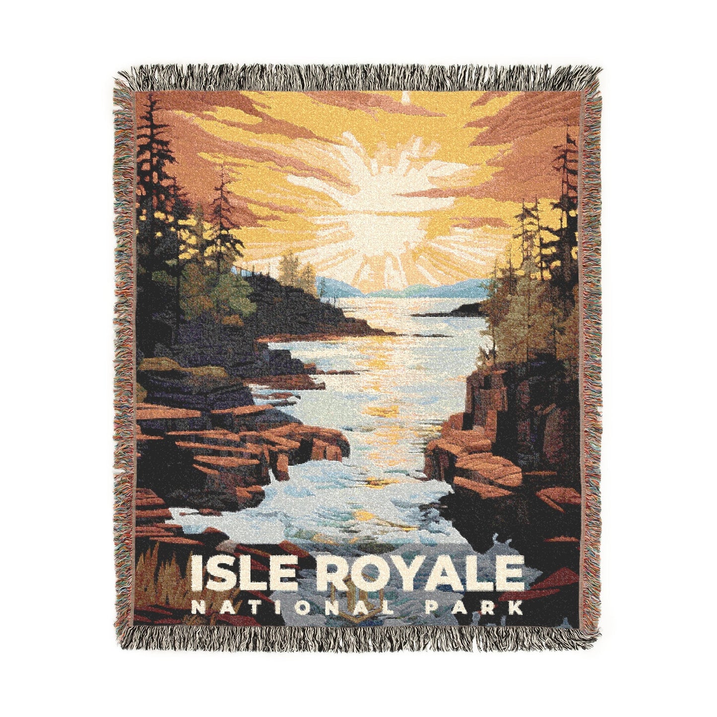 Isle Royale National Park Woven Blanket | S09