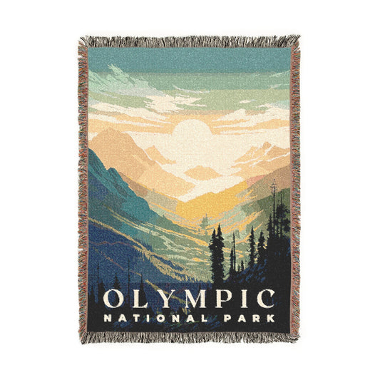 Olympic National Park Woven Blanket | S01