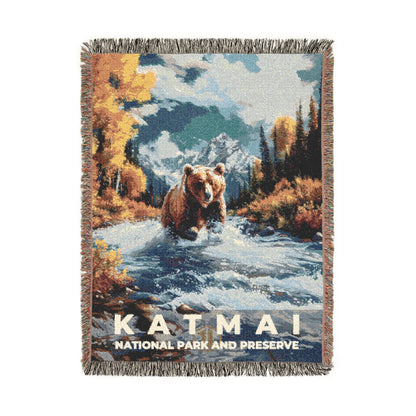 Katmai National Park Woven Blanket | S18
