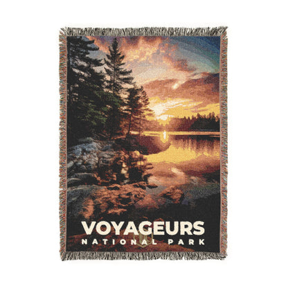 Voyageurs National Park Woven Blanket | S10