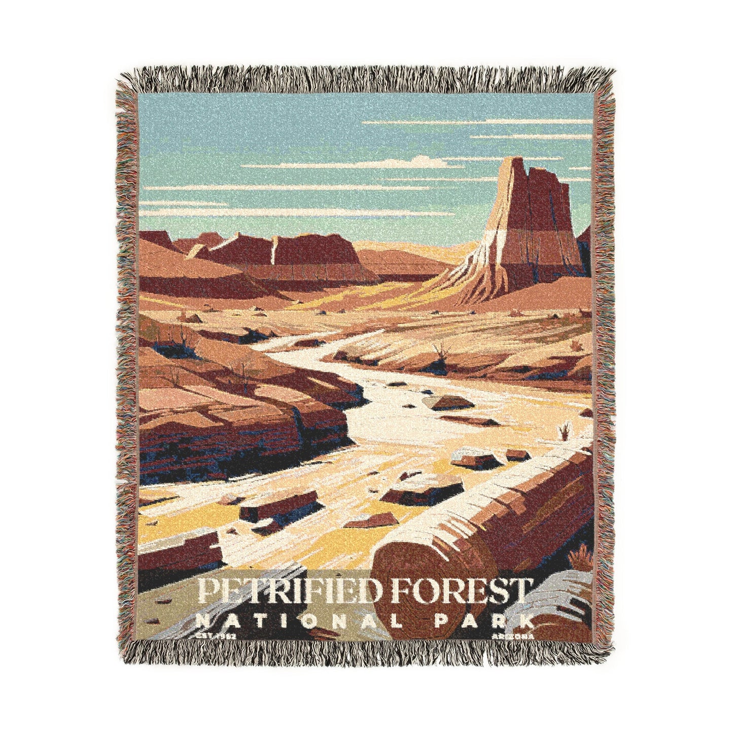 Petrified Forest National Park Woven Blanket | S03