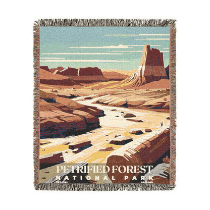 Petrified Forest National Park Woven Blanket | S03