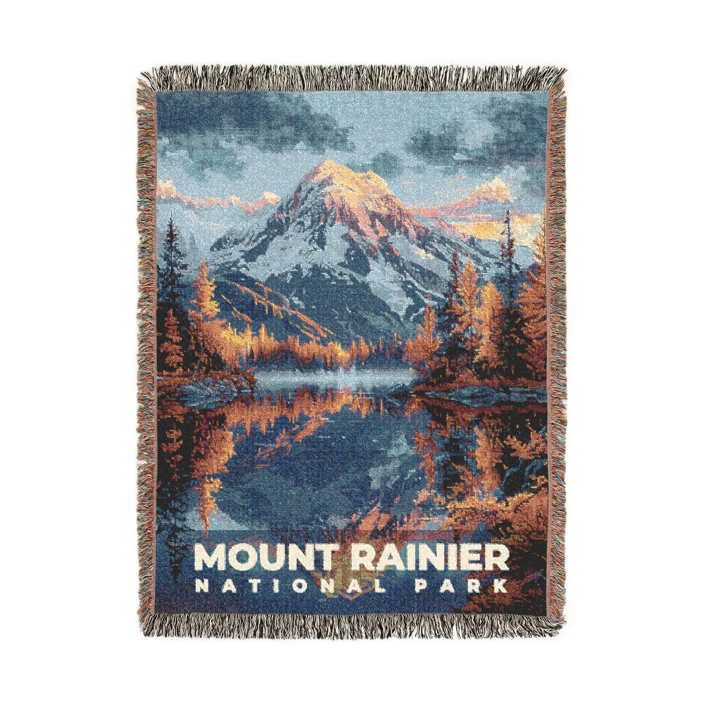 Mount Rainier National Park Woven Blanket | S18