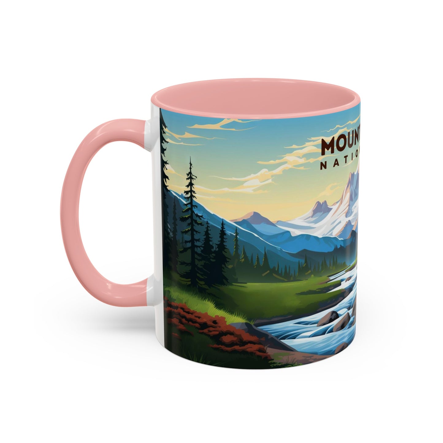 Mount Rainier National Park Mug | Accent Coffee Mug (11, 15oz)