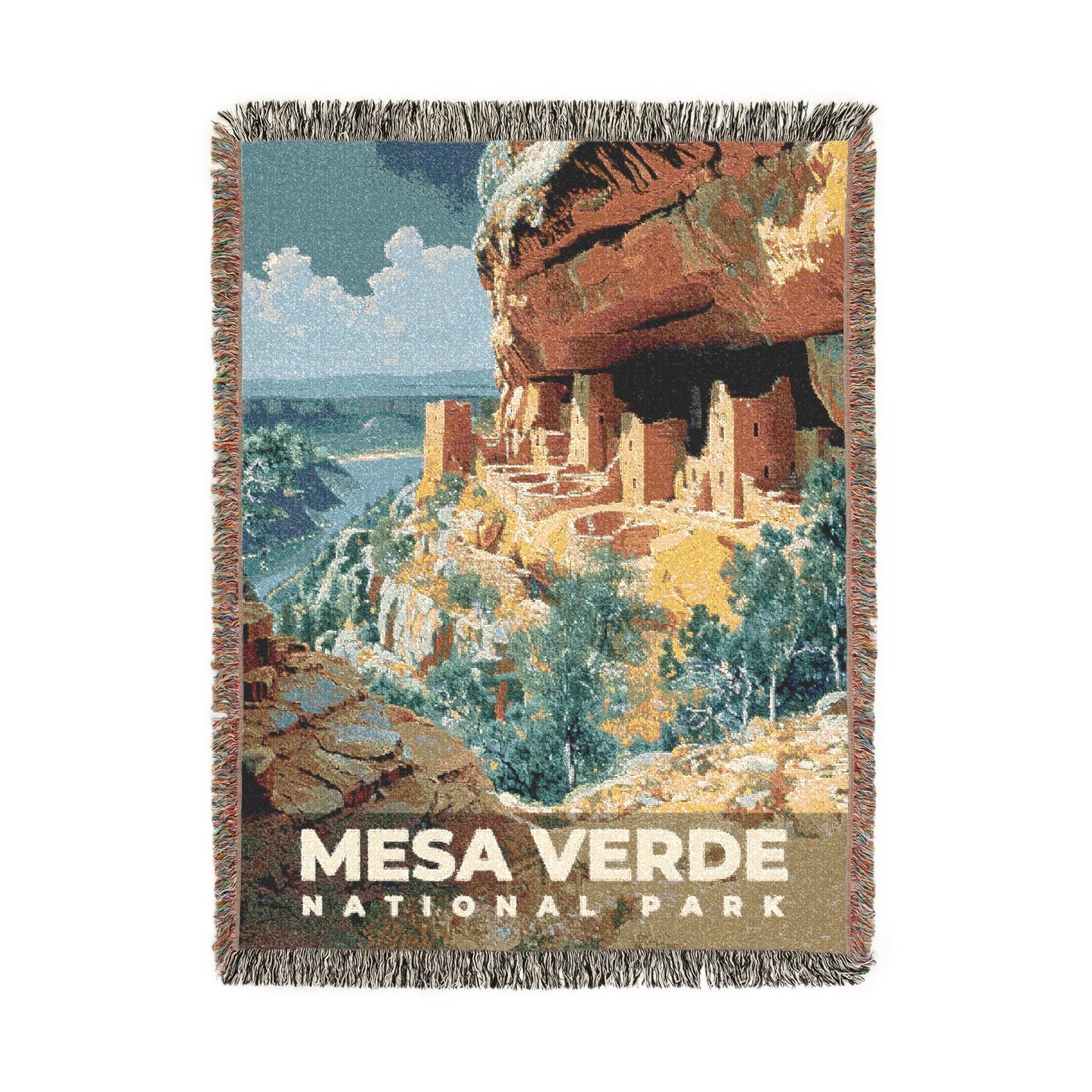 Mesa Verde National Park Woven Blanket | S18