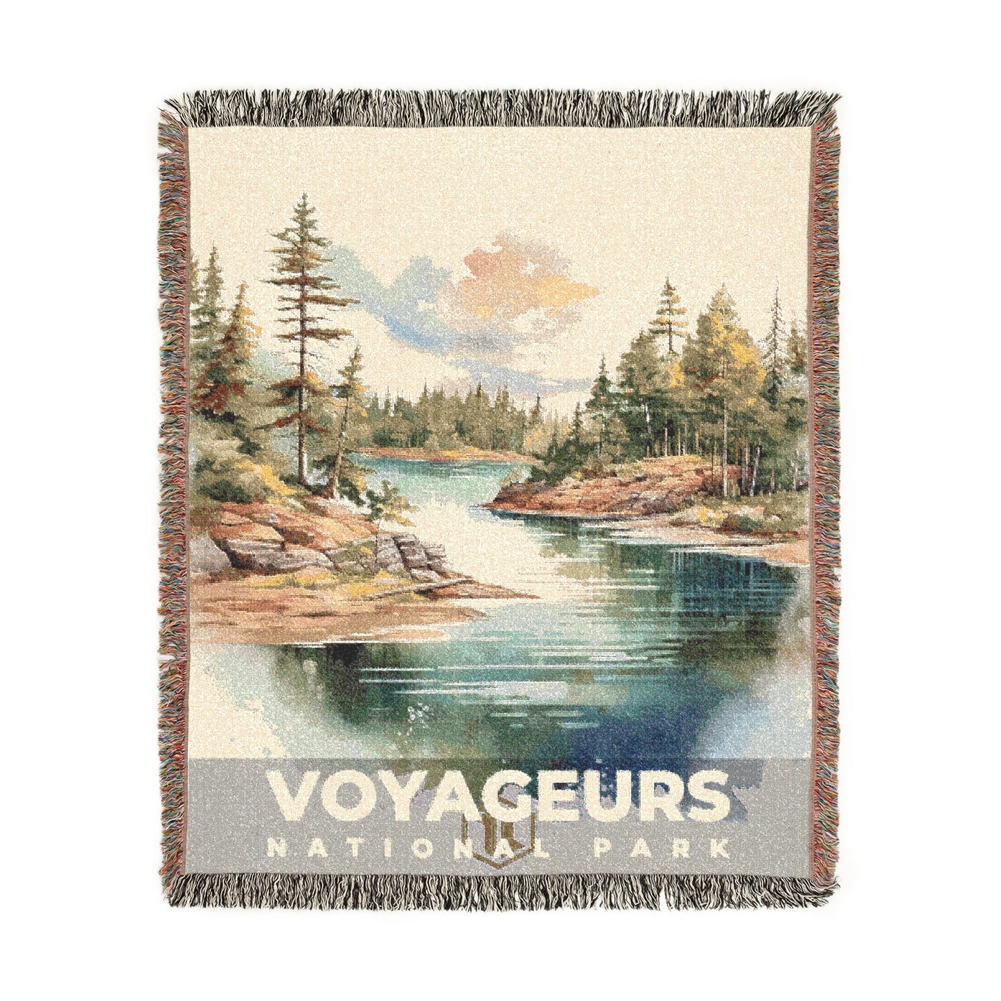 Voyageurs National Park Woven Blanket | S08