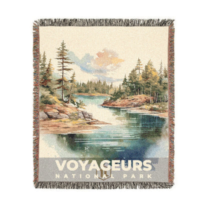 Voyageurs National Park Woven Blanket | S08