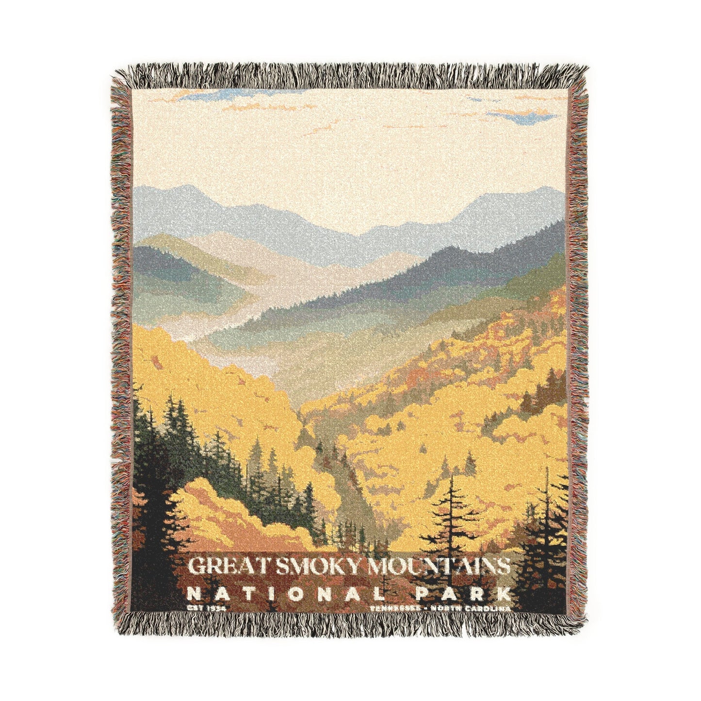 Great Smoky Mountains National Park Woven Blanket | S03