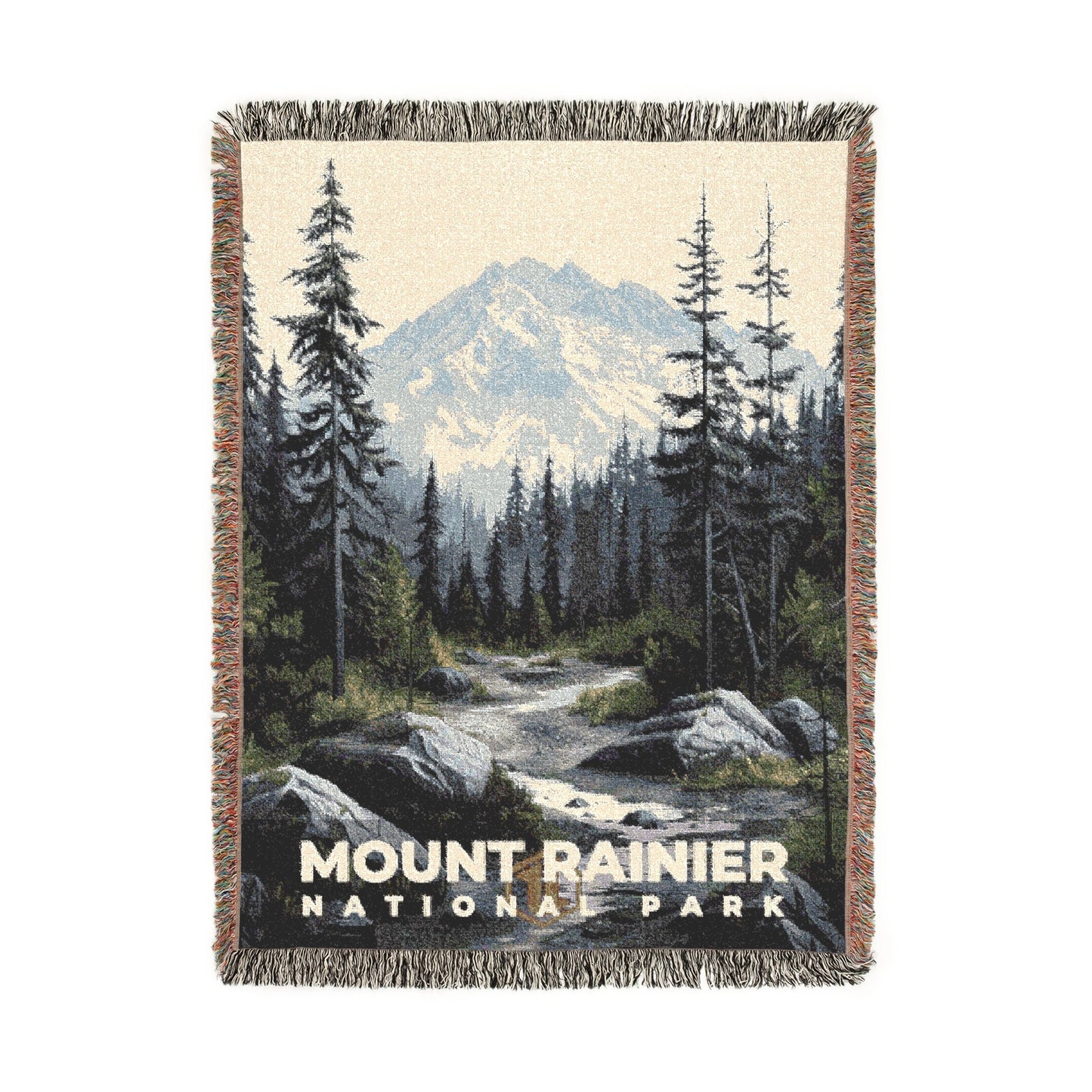 Mount Rainier National Park Woven Blanket | S17