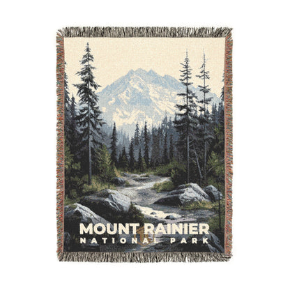 Mount Rainier National Park Woven Blanket | S17