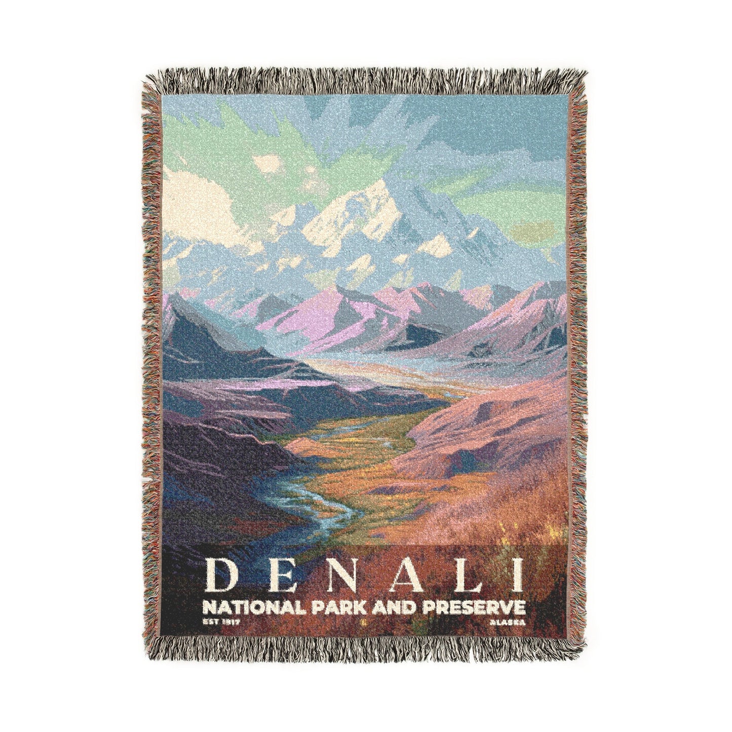 Denali National Park Woven Blanket | S02
