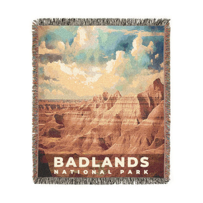 Badlands National Park Woven Blanket | S06