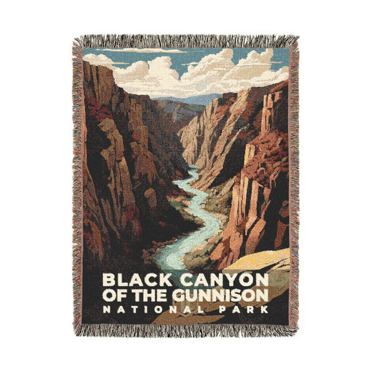Black Canyon of the Gunnison National Park Woven Blanket | S07