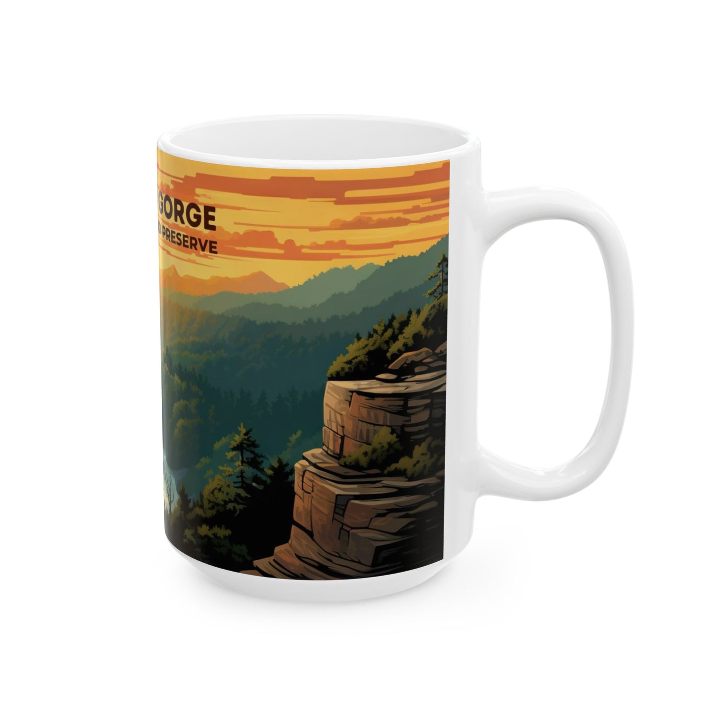 New River Gorge National Park Mug | White Ceramic Mug (11oz, 15oz)