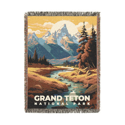 Grand Teton National Park Woven Blanket | S07