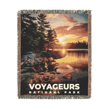 Voyageurs National Park Woven Blanket | S10