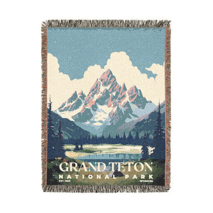 Grand Teton National Park Woven Blanket | S03