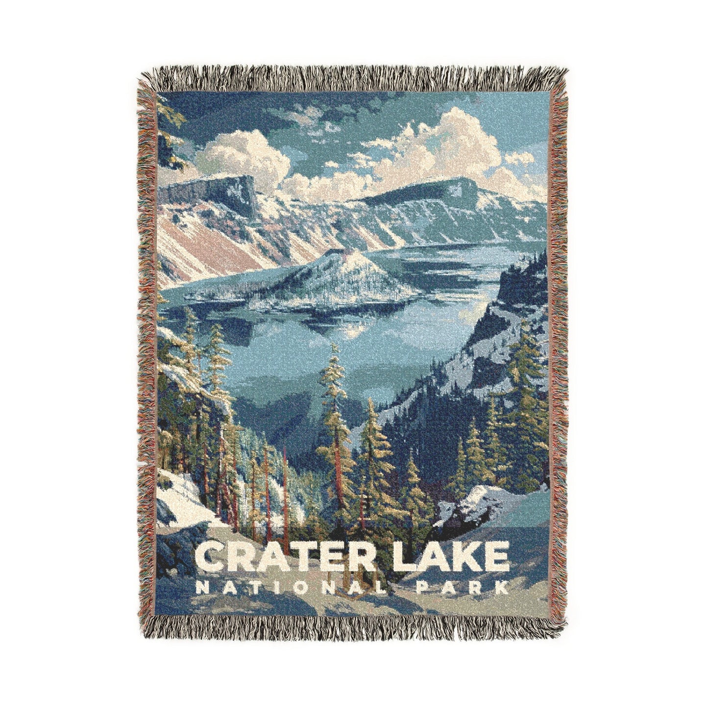 Crater Lake National Park Woven Blanket | S11