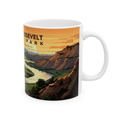 Theodore Roosevelt National Park Mug | White Ceramic Mug (11oz, 15oz)