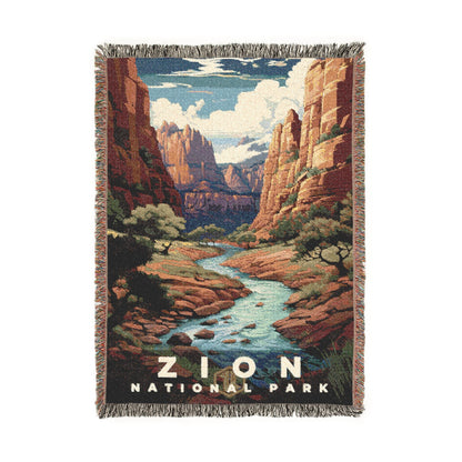 Zion National Park Woven Blanket | S07