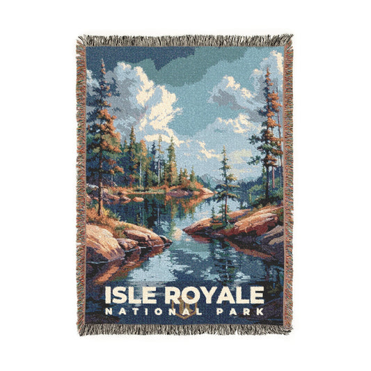 Isle Royale National Park Woven Blanket | S18