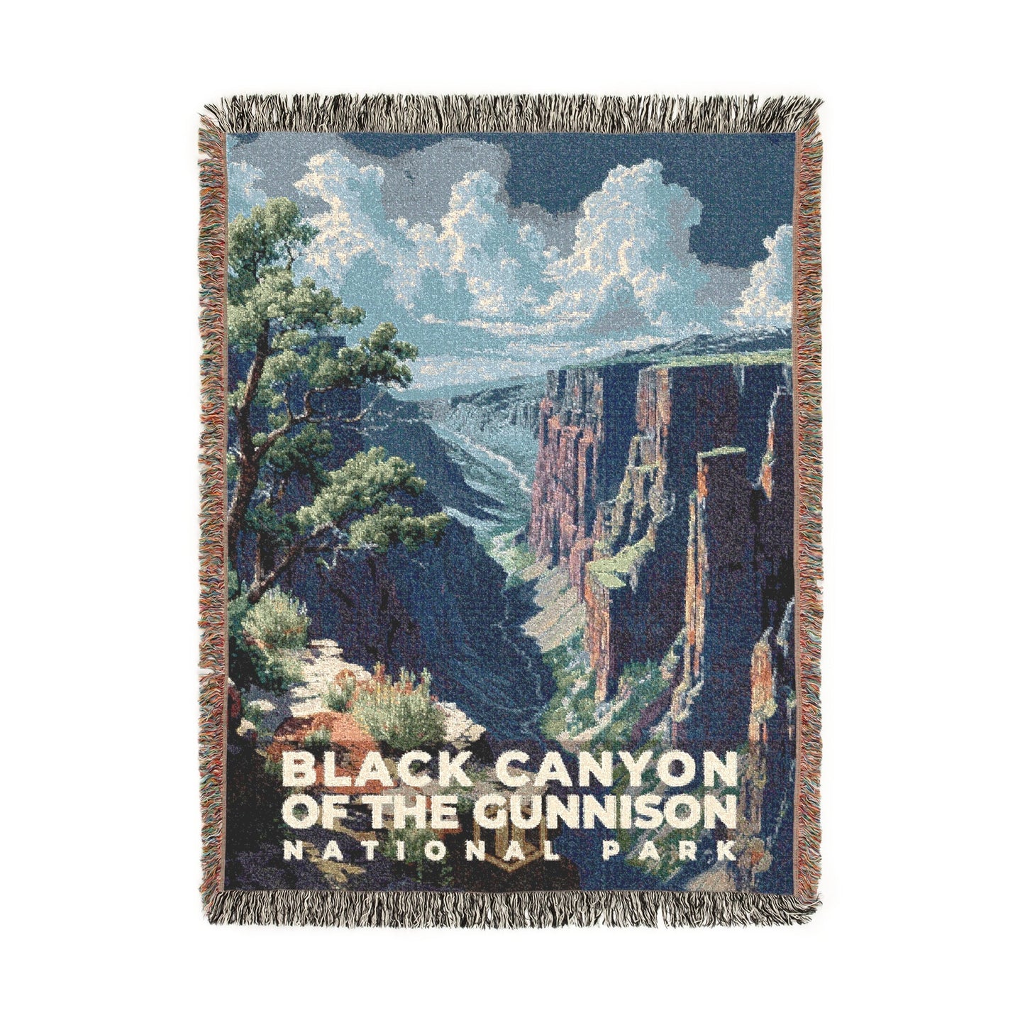 Black Canyon of the Gunnison National Park Woven Blanket | S18