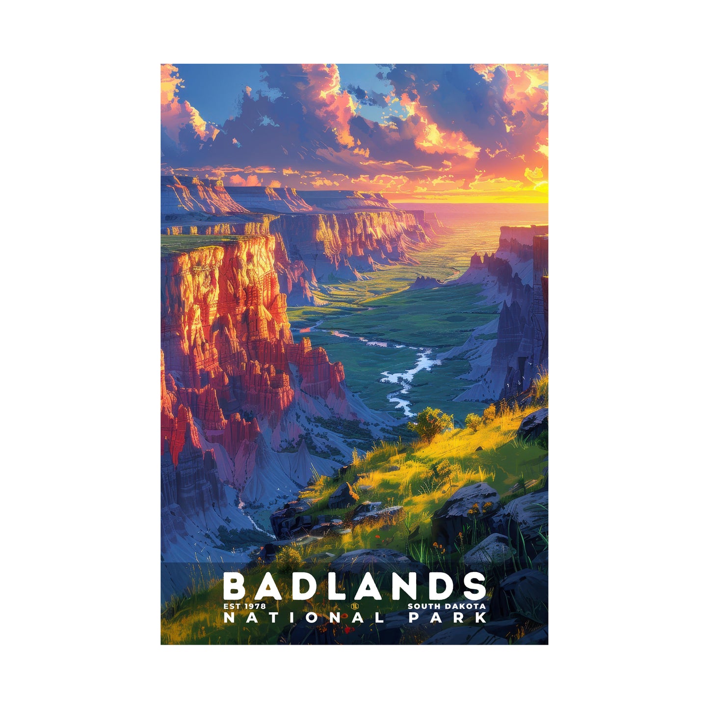 Badlands National Park Poster | S13