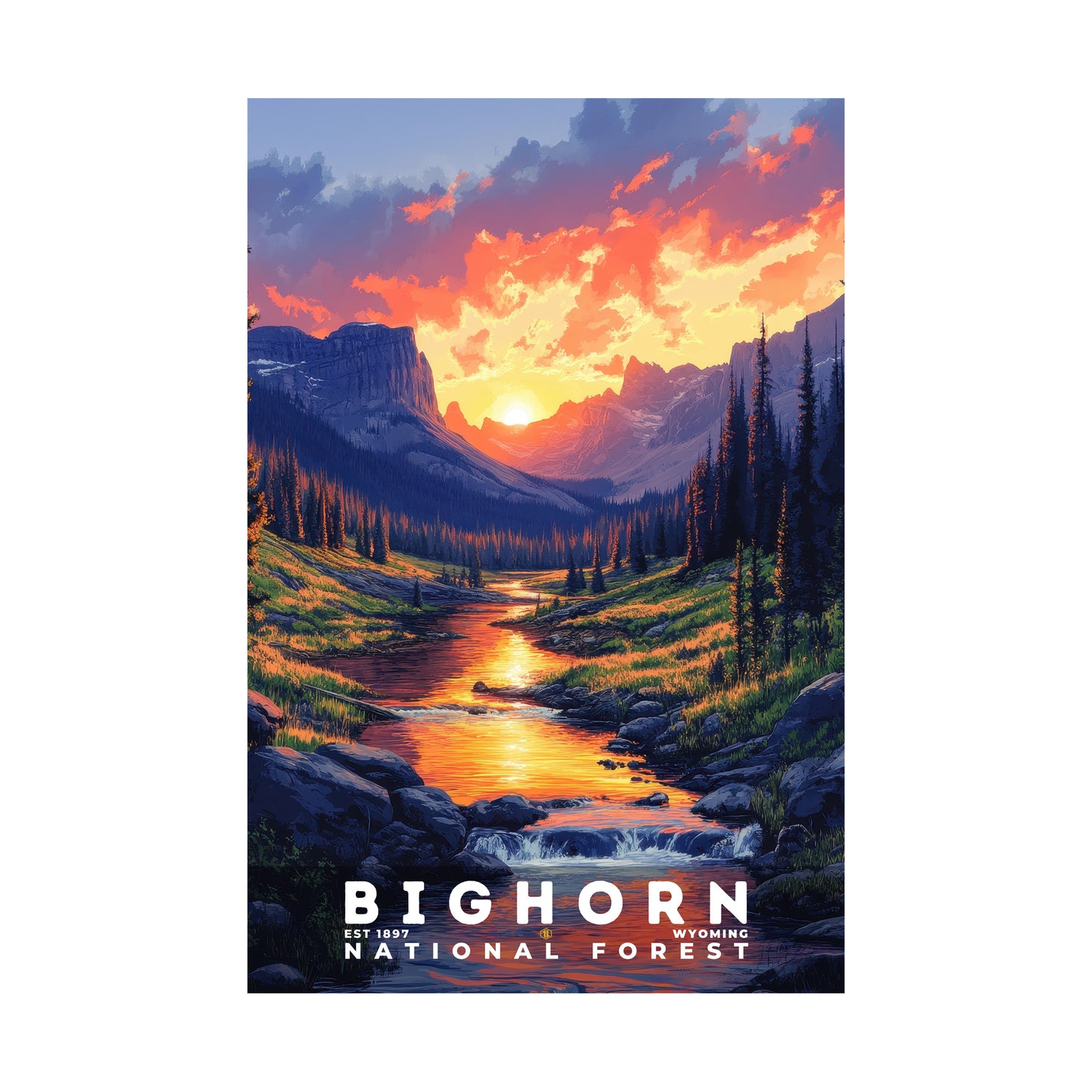 Bighorn National Forest Poster | S02