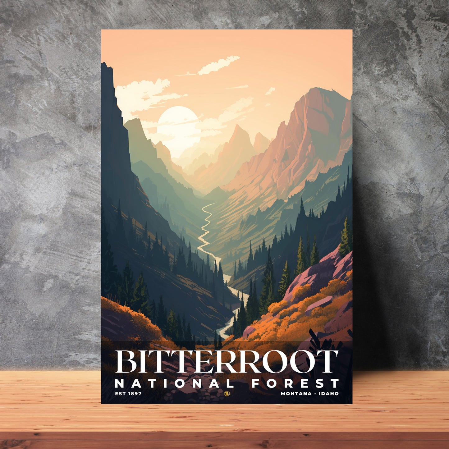 Bitterroot National Forest Poster | S01