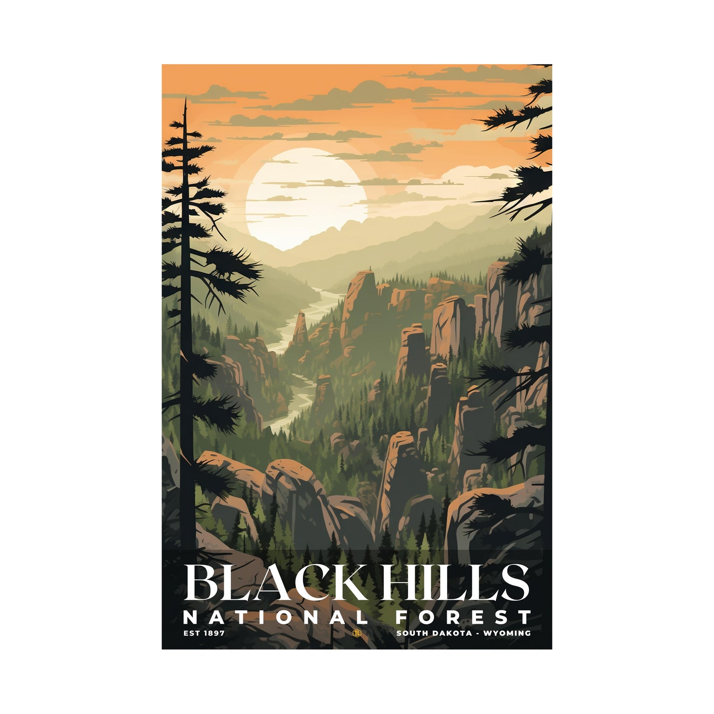 Black Hills National Forest Poster | S01
