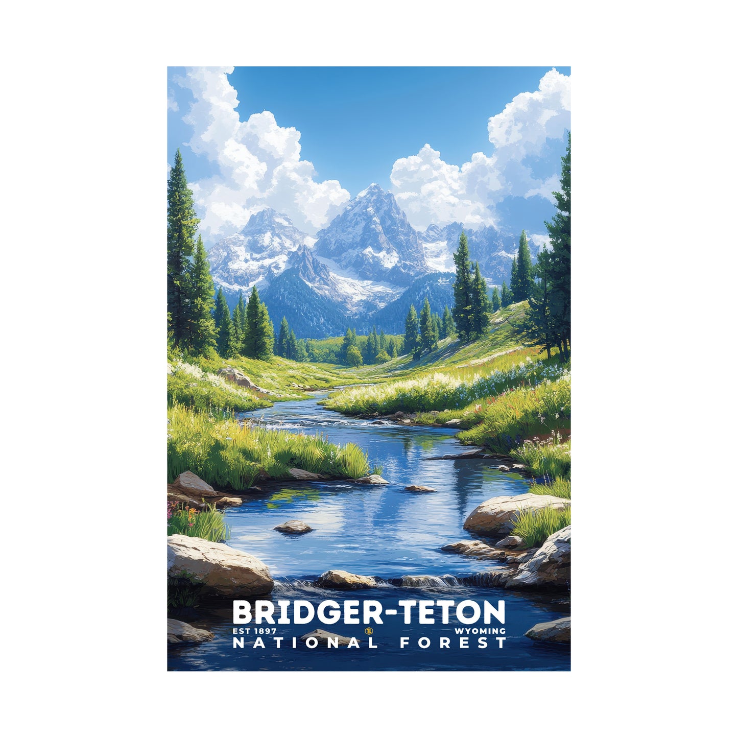 Bridger-Teton National Forest Poster | S02