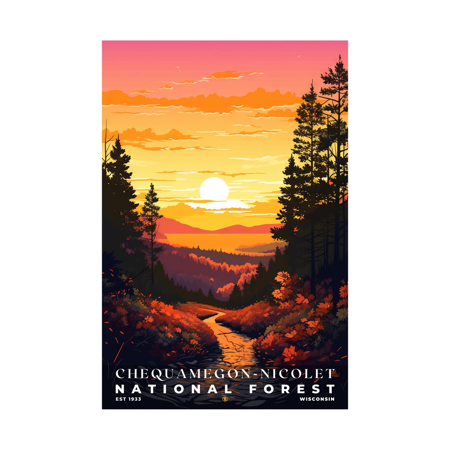Chequamegon-Nicolet National Forest Poster | S01