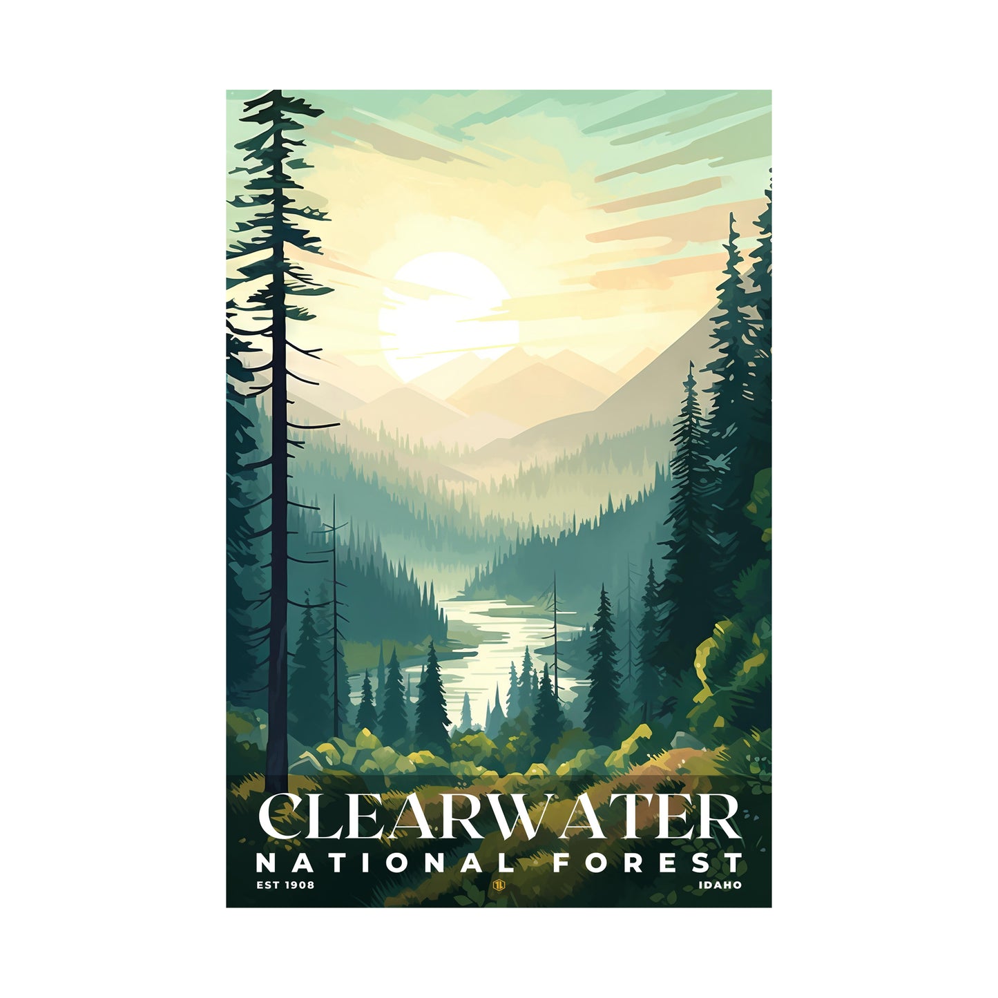 Clearwater National Forest Poster | S01