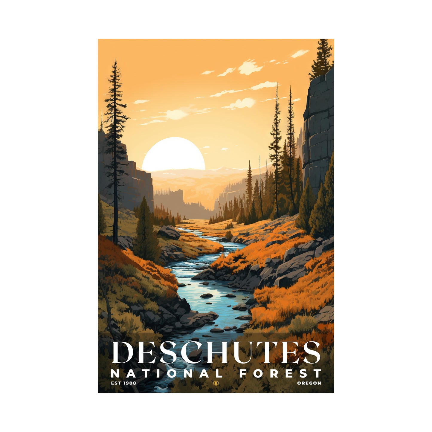 Deschutes National Forest Poster | S01