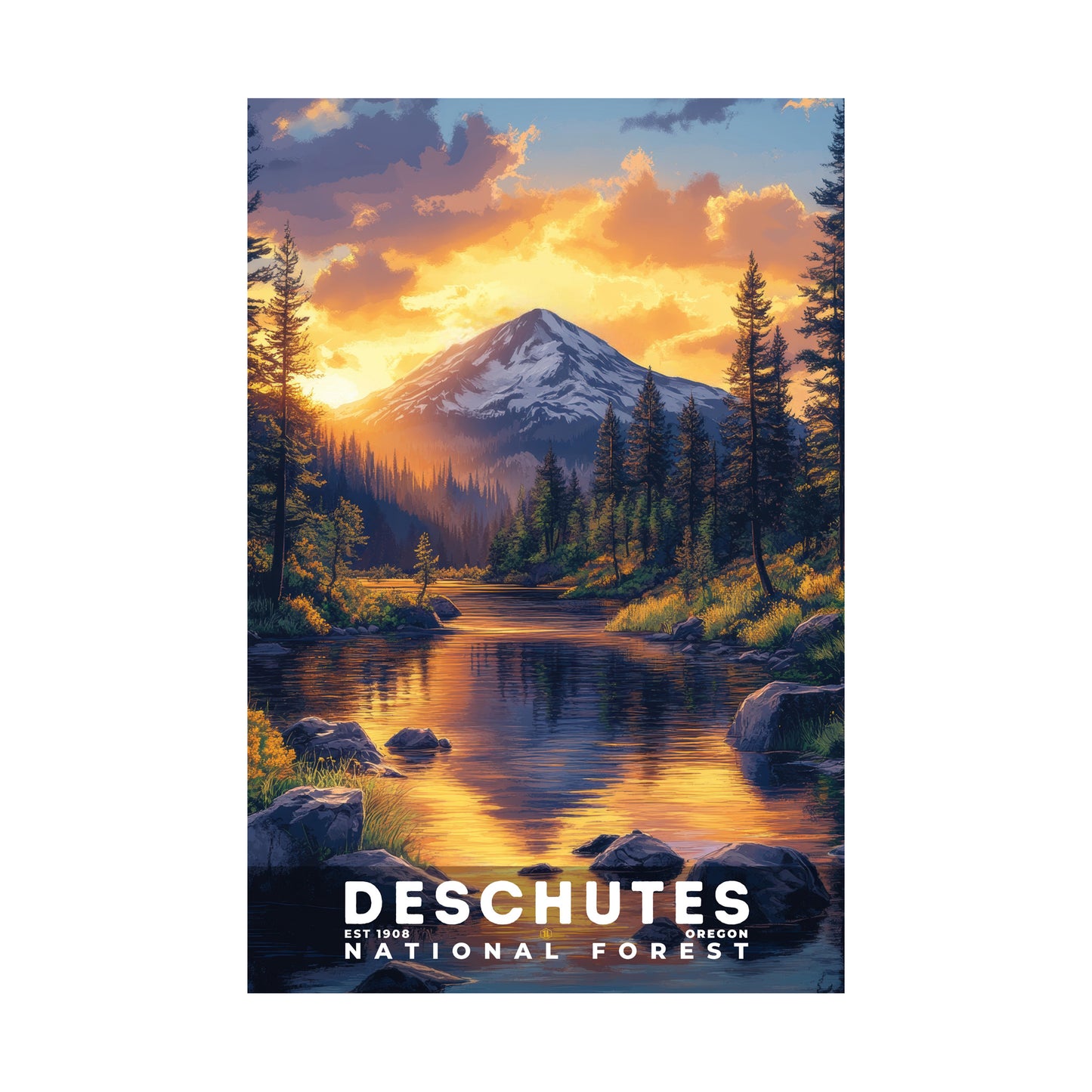 Deschutes National Forest Poster | S02