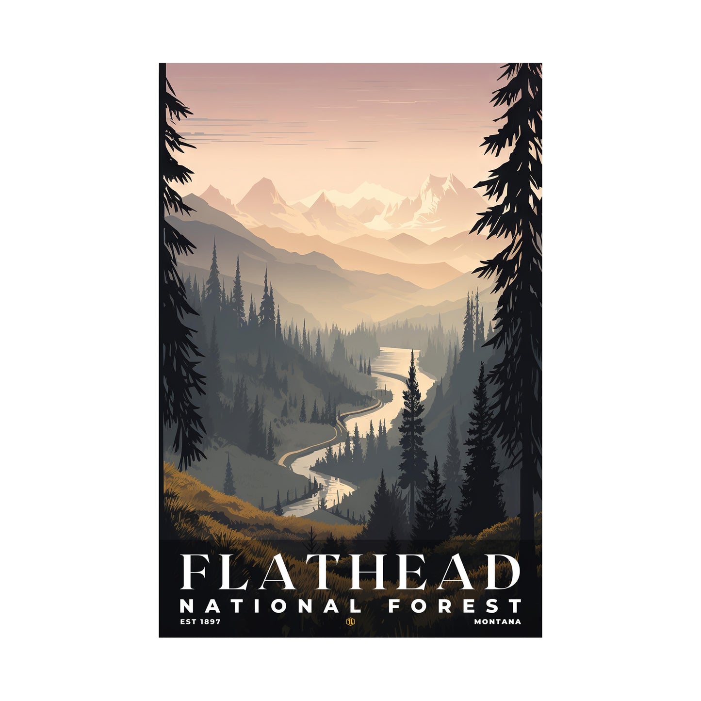 Flathead National Forest Poster | S01