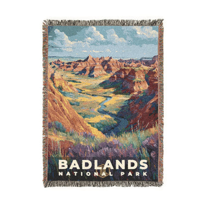 Badlands National Park Woven Blanket | S14