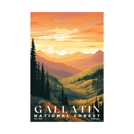Gallatin National Forest Poster | S01