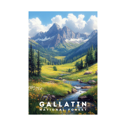 Gallatin National Forest Poster | S02