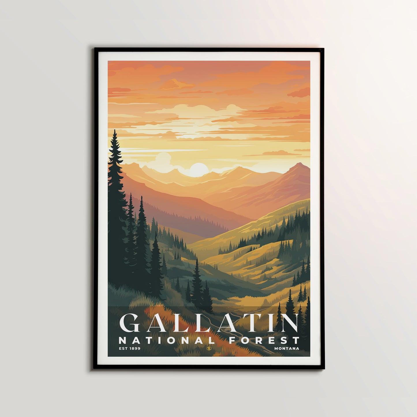 Gallatin National Forest Poster | S01