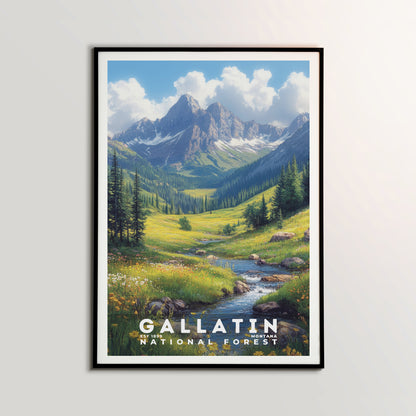 Gallatin National Forest Poster | S02