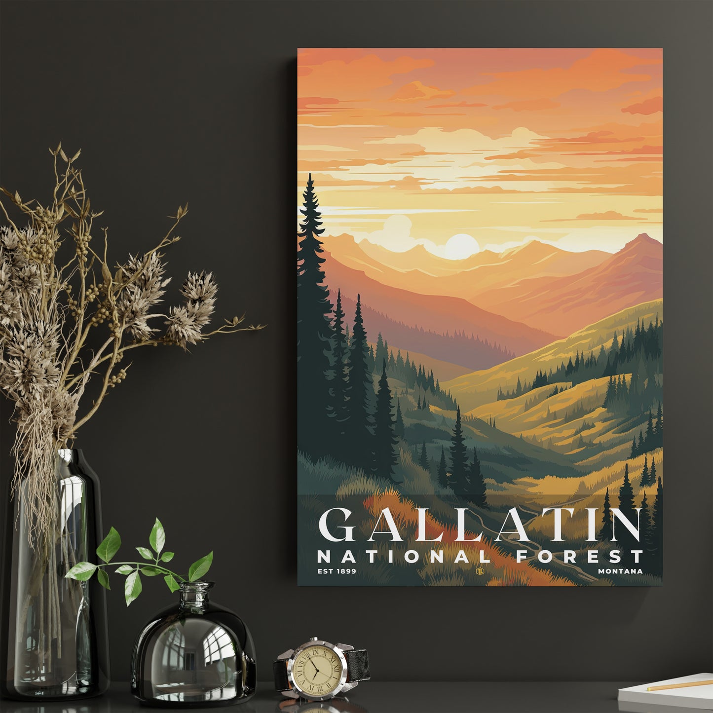 Gallatin National Forest Poster | S01