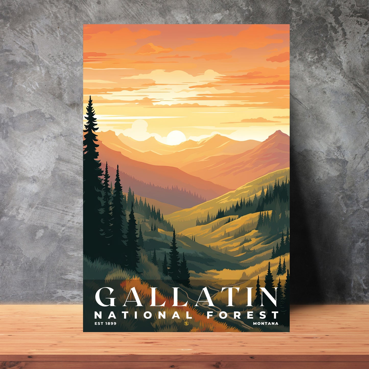 Gallatin National Forest Poster | S01