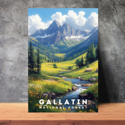 Gallatin National Forest Poster | S02