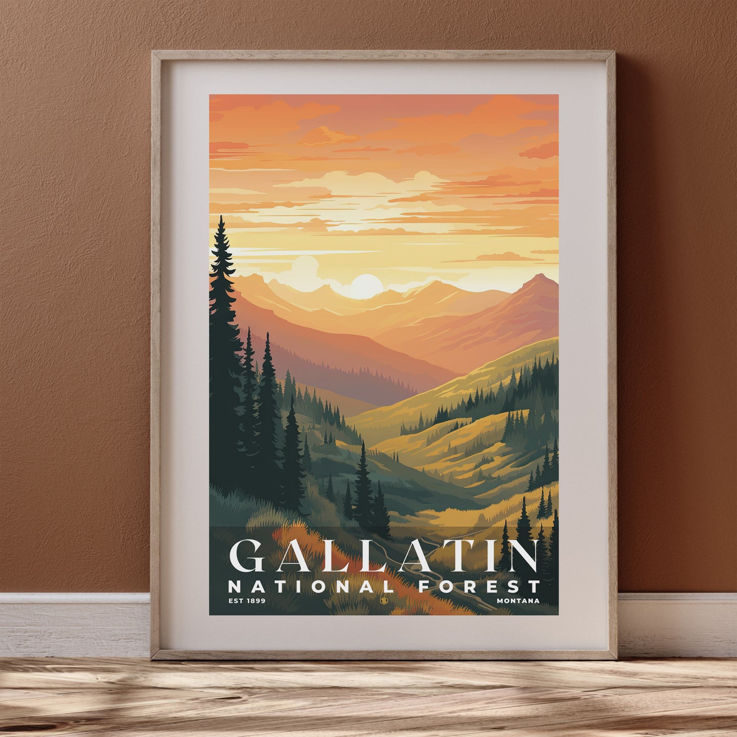 Gallatin National Forest Poster | S01
