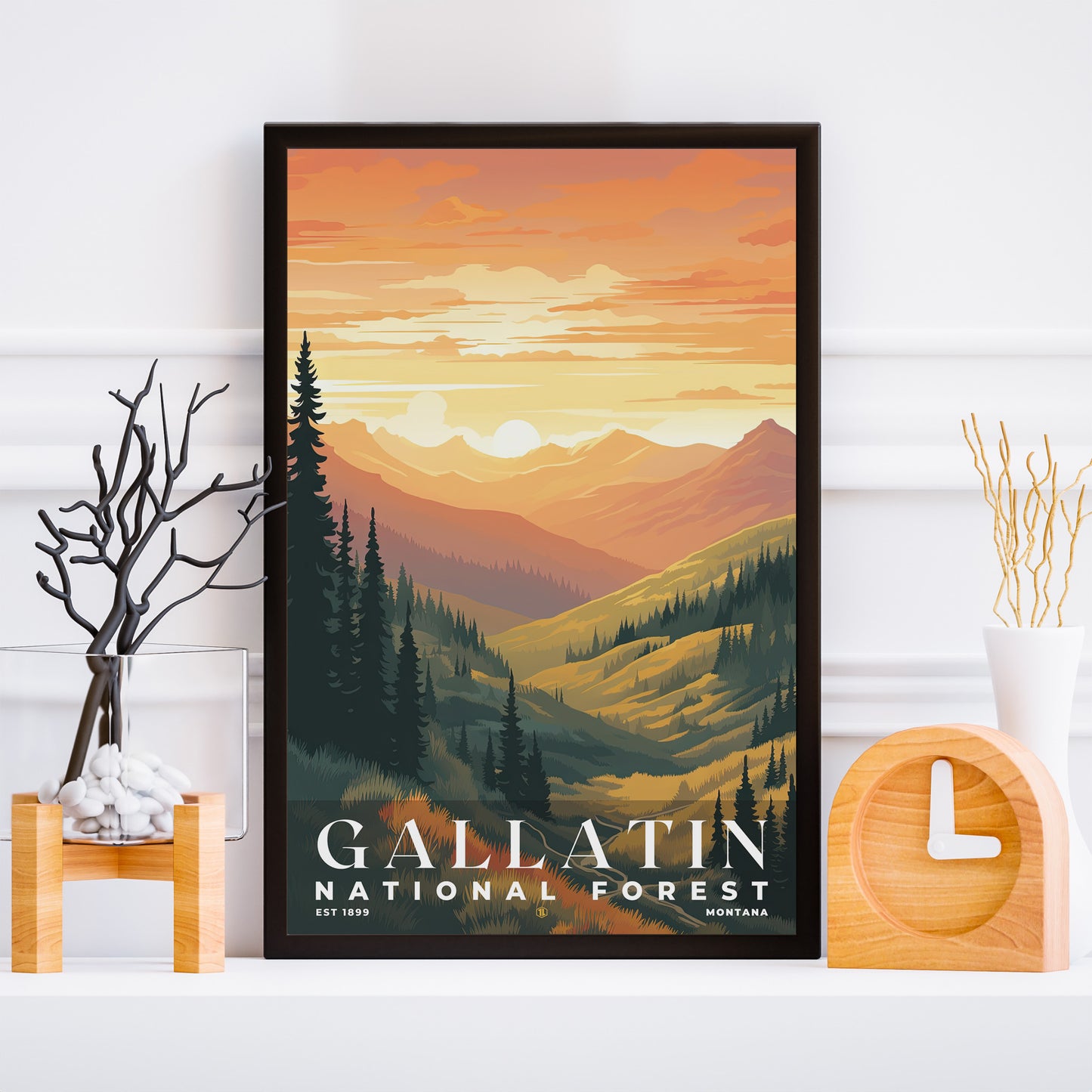 Gallatin National Forest Poster | S01