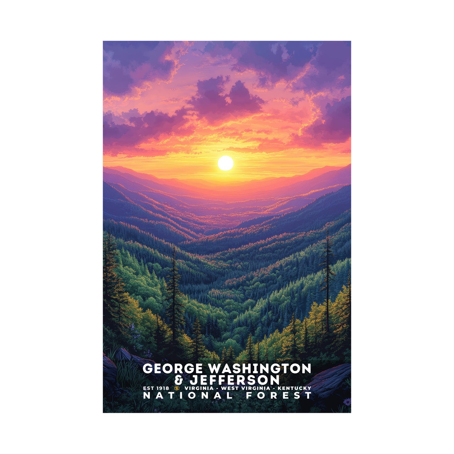 George Washington-Jefferson National Forest Poster | S02