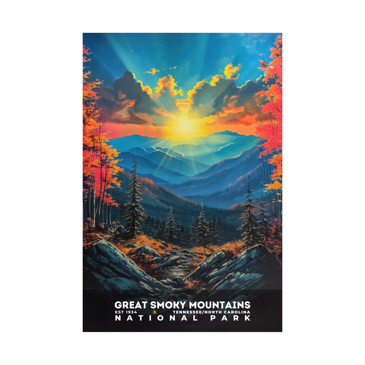 Great Smoky Mountains National Park Poster | S16