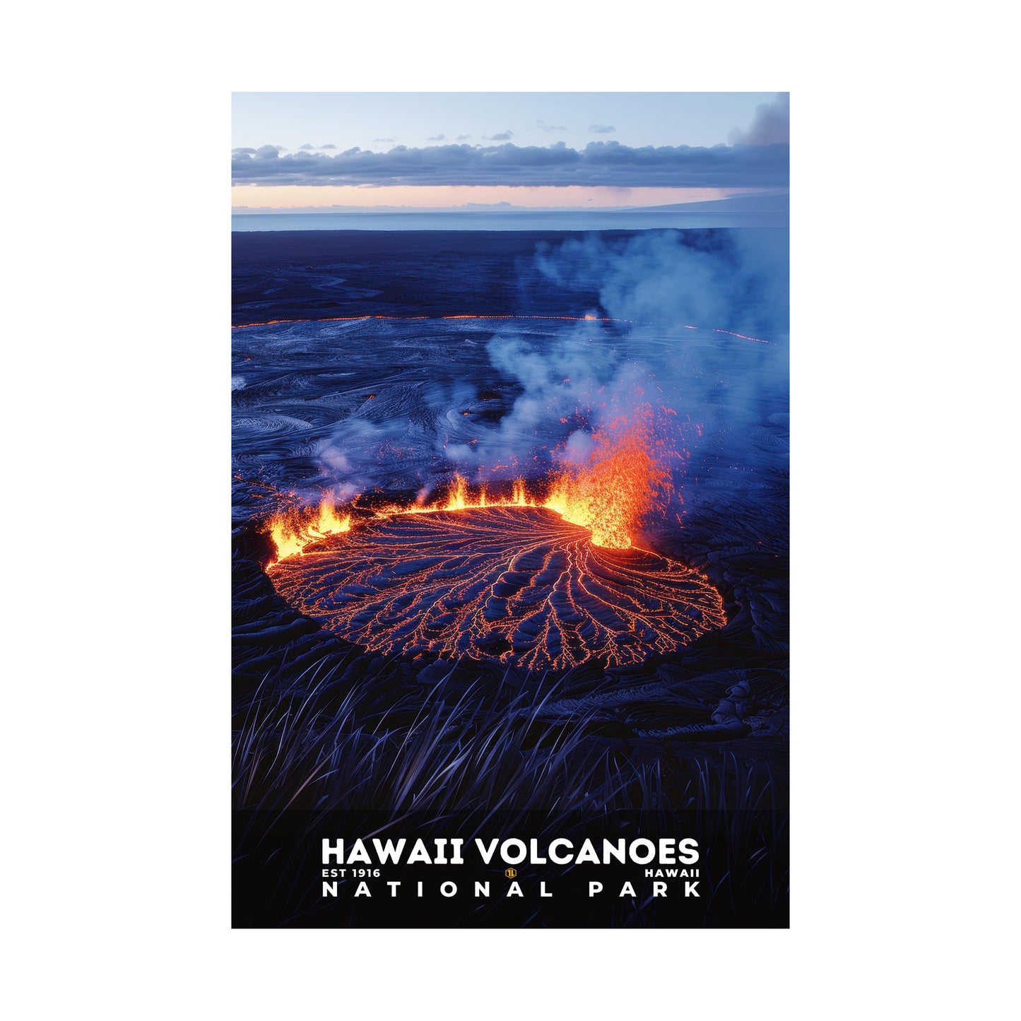 Hawaii Volcanoes National Park Poster | S19