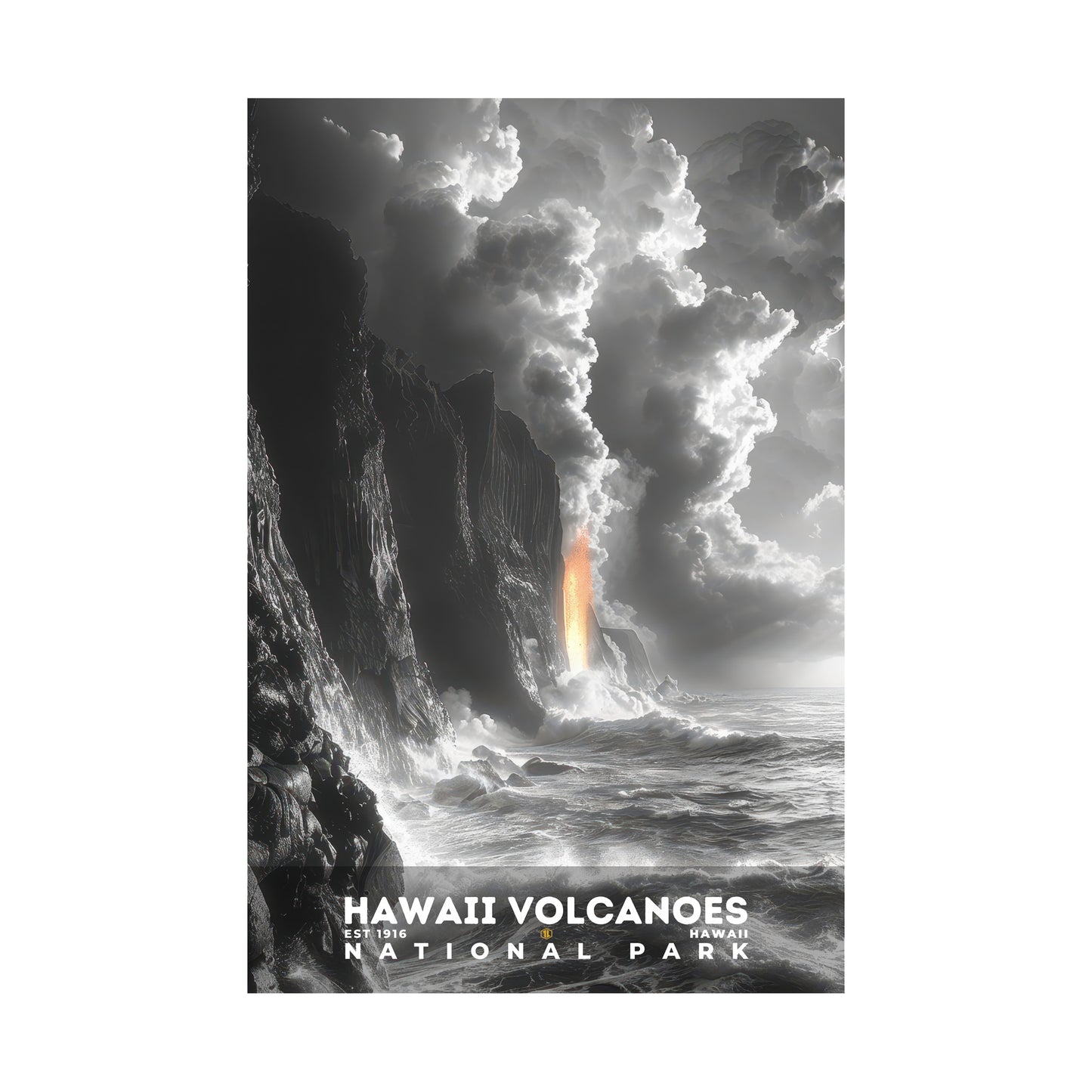 Hawaii Volcanoes National Park Poster | S15